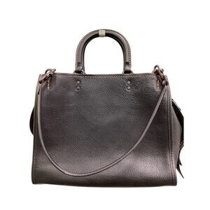 Coach Purse Women 1Size #33124 Rogue30 Genuine Glovetanned Pebble Leather Black